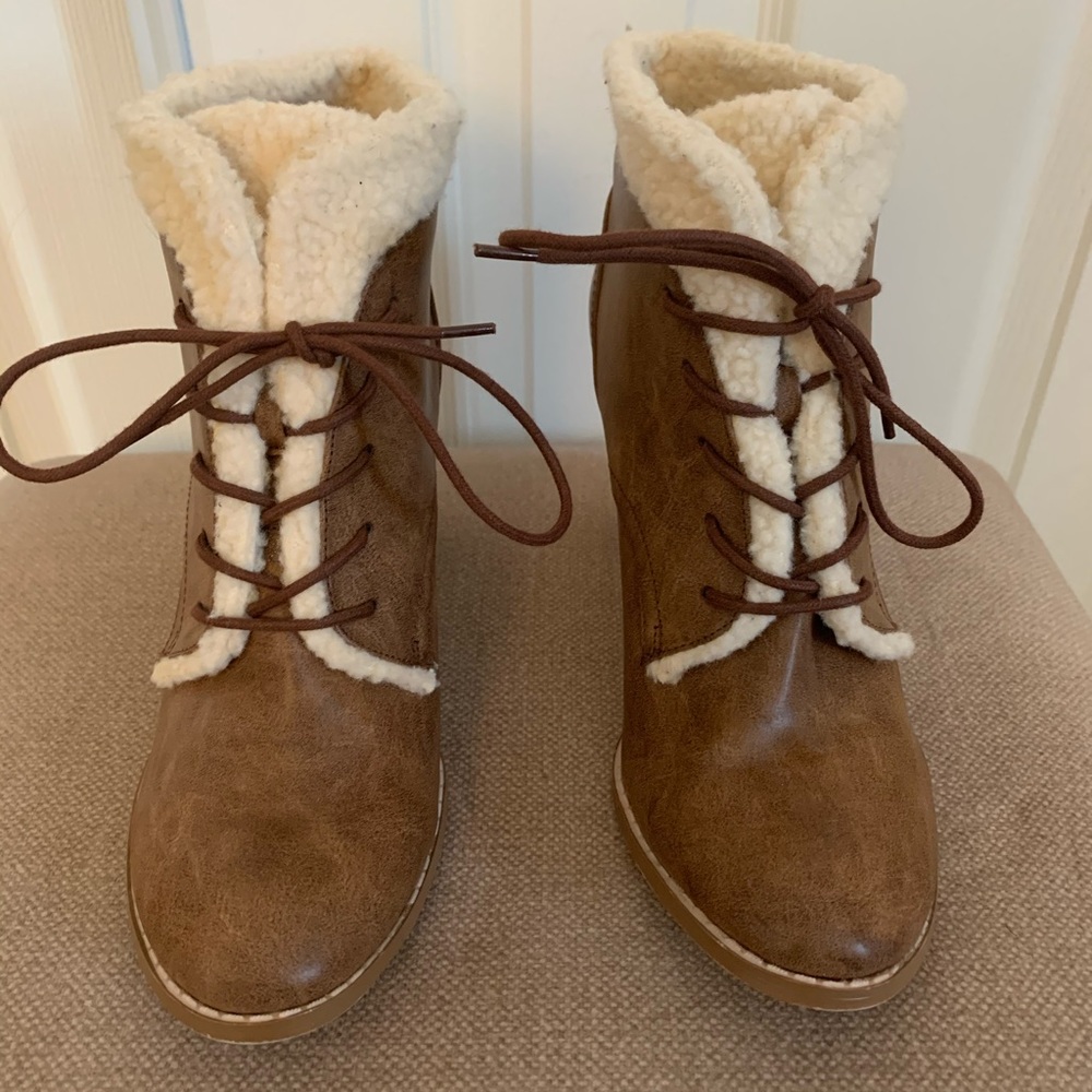 Lace-up Booties
